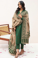 Sapphire - Winter 3PC Dhanak Embroidered Suit - BFB0419