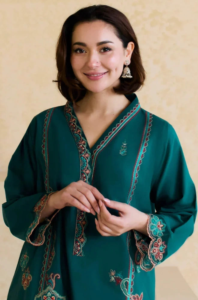 Limelight - 2PC Dhanak Embroidered Shirt and Trouser - BFB0965