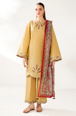 Jazmin - Winter 3PC Dhanak Embroidered Suit - BFB0506