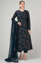 Bareeze - Winter 3PC Dhanak Embroidered Suit - BFB0581