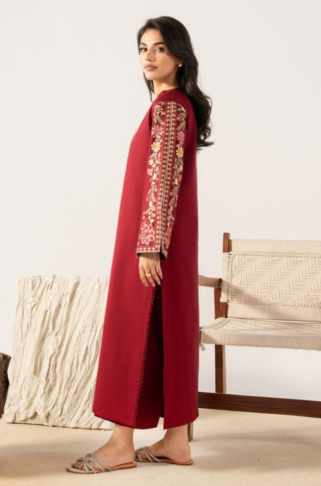 Izel Apparel - 2PC Dhanak Plain Shirt and Trouser - BFB0921