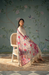 Sapphire - 3PC Dhanak Embroidered Suit - BFB0200