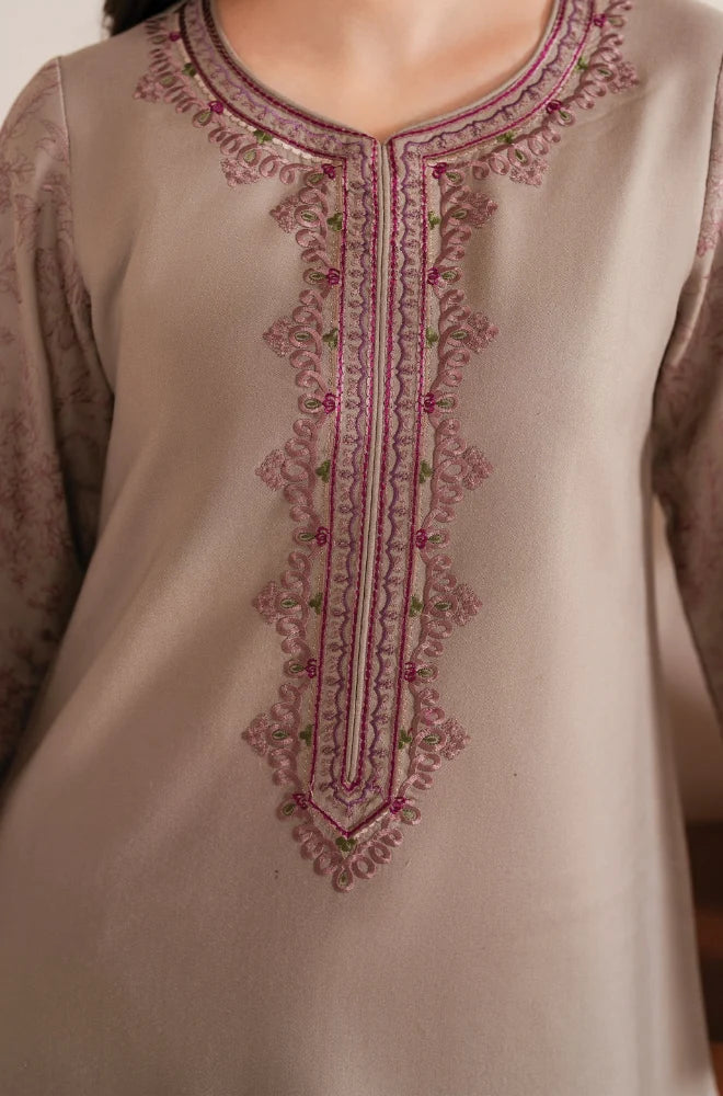 GARNET - 3PC Lawn Embroidered Shirt with Lawn Printed Dupatta and Trouser - BFB0232