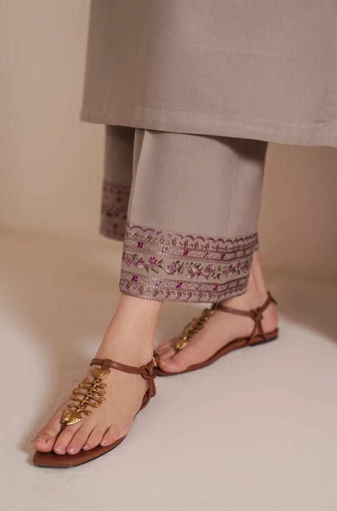 GARNET - 3PC Lawn Embroidered Shirt with Lawn Printed Dupatta and Trouser - BFB0232