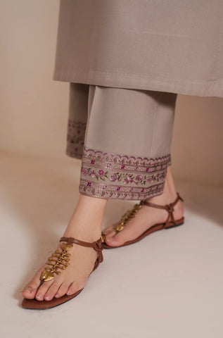 GARNET - 3PC Lawn Embroidered Shirt with Lawn Printed Dupatta and Trouser - BFB0232