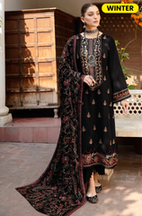 Rimsha - Winter 3PC Dhanak Embroidered Suit - BFB0420
