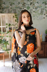 Feather - 3PC Shamoz Silk Print Suit - BFB0112