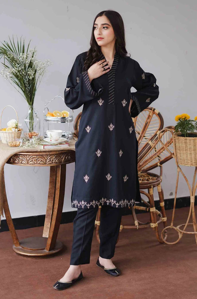 Aisling - 3PC Dhanak Embroidered Shirt With Danak Embroidered Dupatta and Trouser - BFB0871