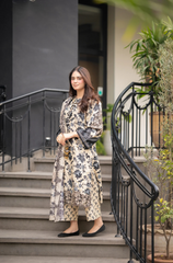 Sapphire  - 3PC Lawn Digital Print Dress - BFU0083