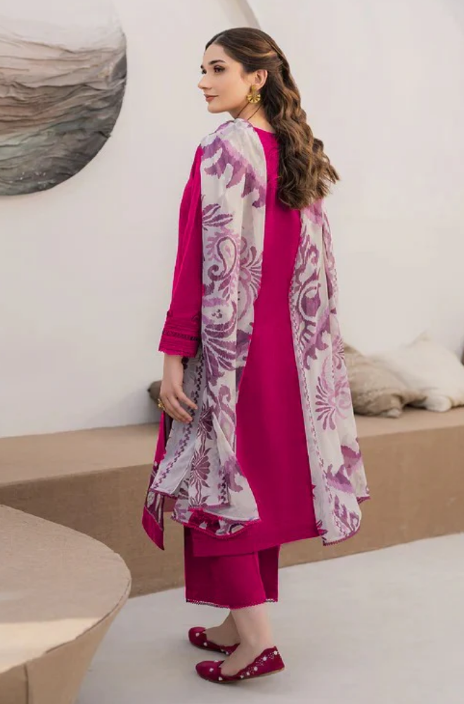 Zarashahjhan - Winter 3PC Dhanak Embroidered Suit - BFB0490