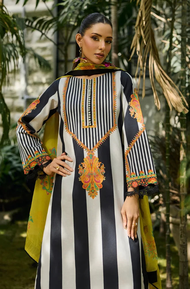 Charizma - 3PC Printed Lawn Suit With Lawn Printed Dupatta and Trouser - BFB0973
