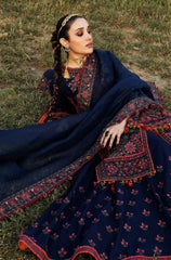 HUSSAIN REHAR - Winter 3PC Dhanak Embroidered Suit - BFB0463