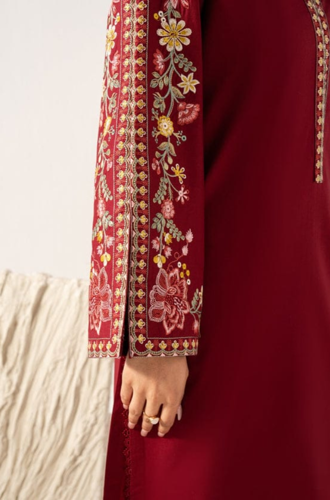 Izel Apparel - 2PC Dhanak Plain Shirt and Trouser - BFB0921