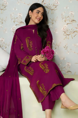 Dyot- 3PC Lawn Embroidered Suit - BFU0106