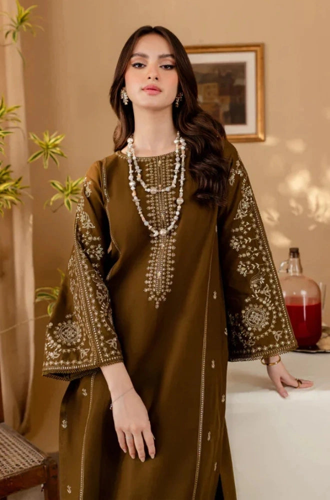 BAROQUE - 2PC Lawn Embroidered Shirt and Trouser - BFSIN194
