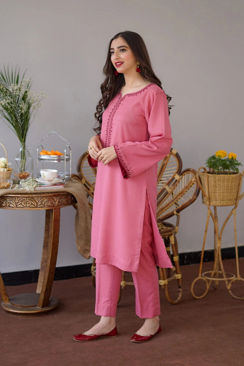 Aisling - 3PC Dhanak Embroidered Shirt With Dhanak Dupatta and Trouser - BFB0881