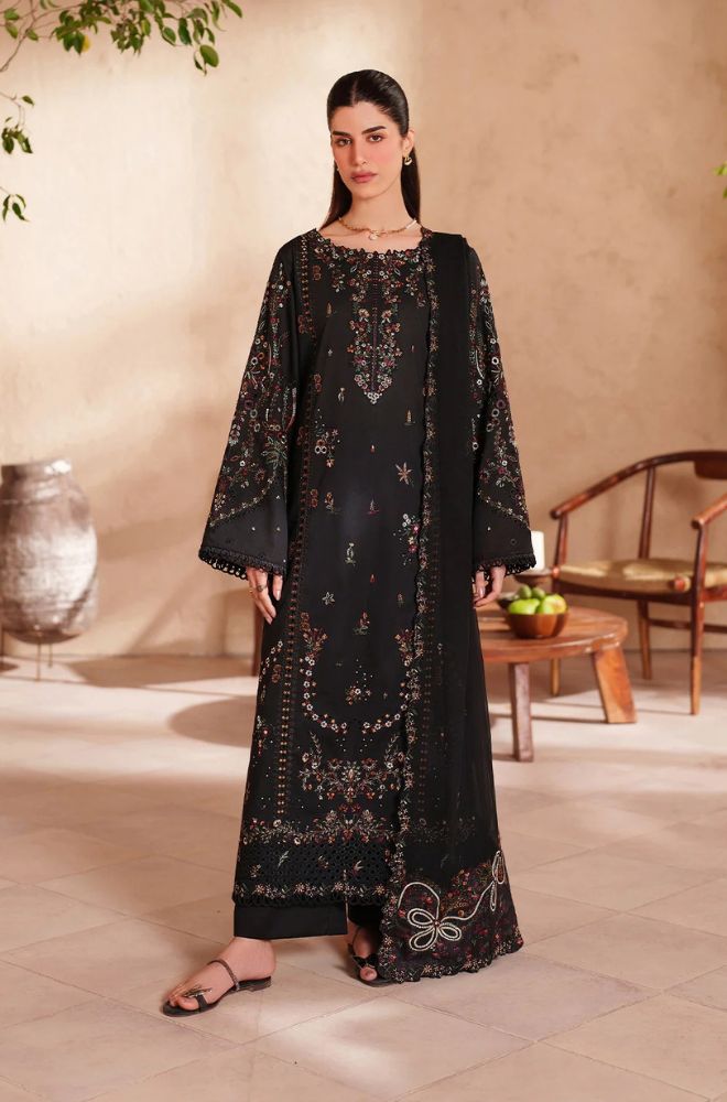Summer 3PC Lawn Chikankari Embroidered Suit - BFB0782