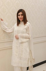 Maria.B - 3PC Lawn Embroidered Suit - BFS0060