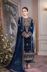 Asim Jofa - Winter 3PC Velvet Embroidered Suit - BFB0519