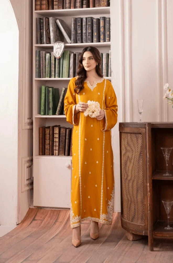 Mirana - 3PC Lawn Embroidered Shirt with Dyed Chiffon Dupatta and Trouser - BFU0086
