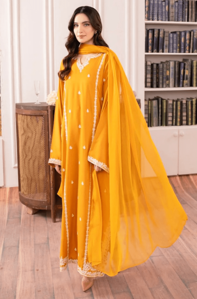 Mirana - 3PC Lawn Embroidered Suit - BFU0086 - | BlueFery