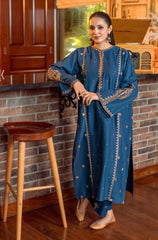 Stitched 2Pcs Embroidered Lawn Suit – RTW037 - | BlueFery