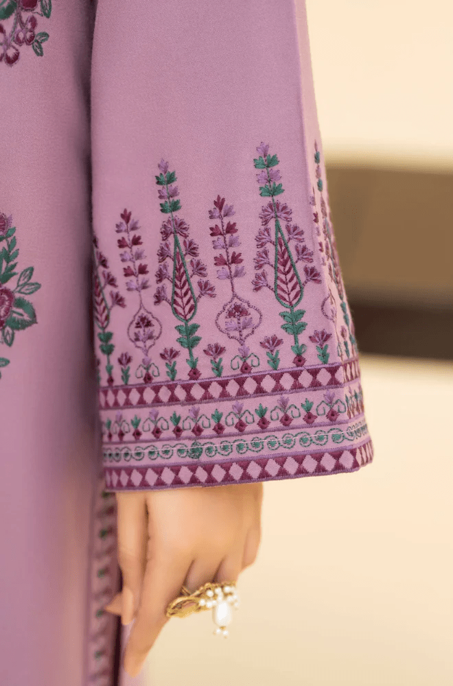 Stitched 3Pcs Embroidered Dhanak Suit – RTW025 - | BlueFery