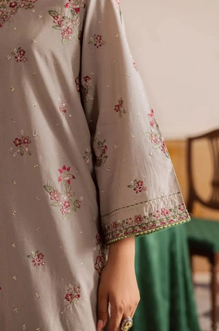 BATIK - Stitched 3PC Lawn Embroidered Shirt with Chiffon Embroidered Dupatta and Trouser – RTW043