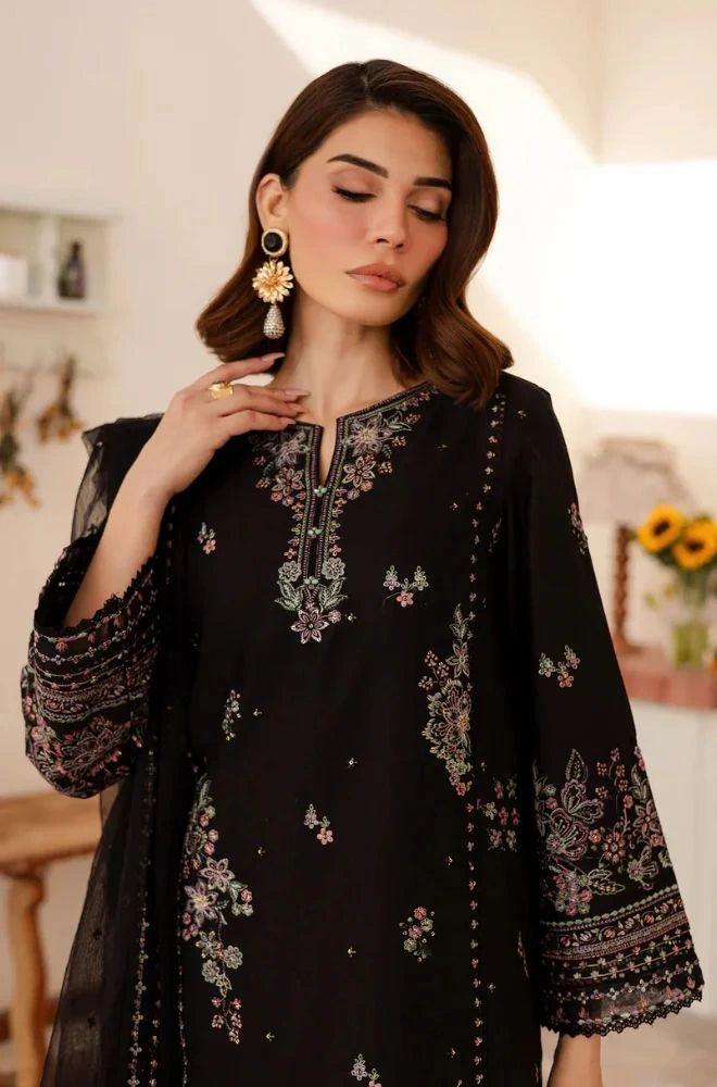 BATIK - 3PC Lawn Embroidered Shirt with Chiffon Embroidered Dupatta and Trouser - BFB0661