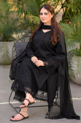 Stitched 3Pcs Embroidered Lawn Suit – RTW061 - Stitched | BlueFery
