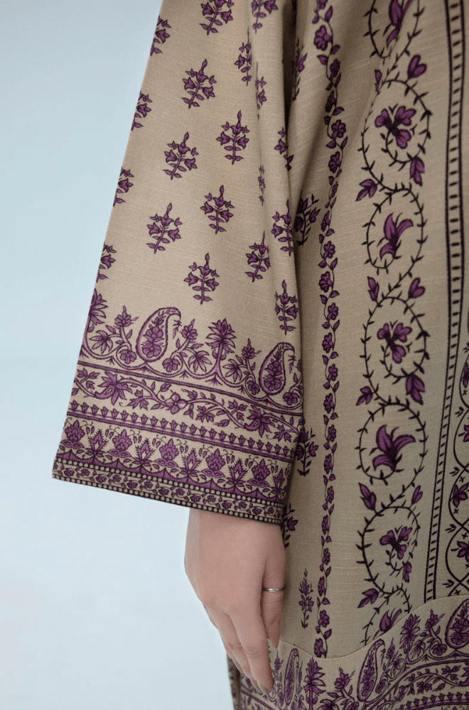 Stitched 3Pcs Printed Khaddar Suit – RTW017 - | BlueFery
