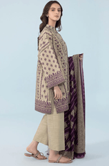 Stitched 3Pcs Printed Khaddar Suit – RTW017 - | BlueFery