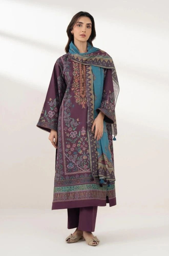 Stitched 3Pcs Printed Lawn Suit – RTW047 - | BlueFery