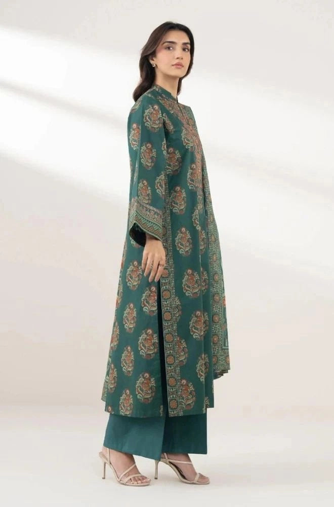 SAPPHIRE - Stitched 3PC Lawn Printed Shirt with Lawn Printed Dupatta and Trouser – RTW049