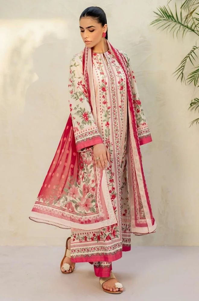 Stitched 3Pcs Printed Lawn Suit – RTW054 - | BlueFery