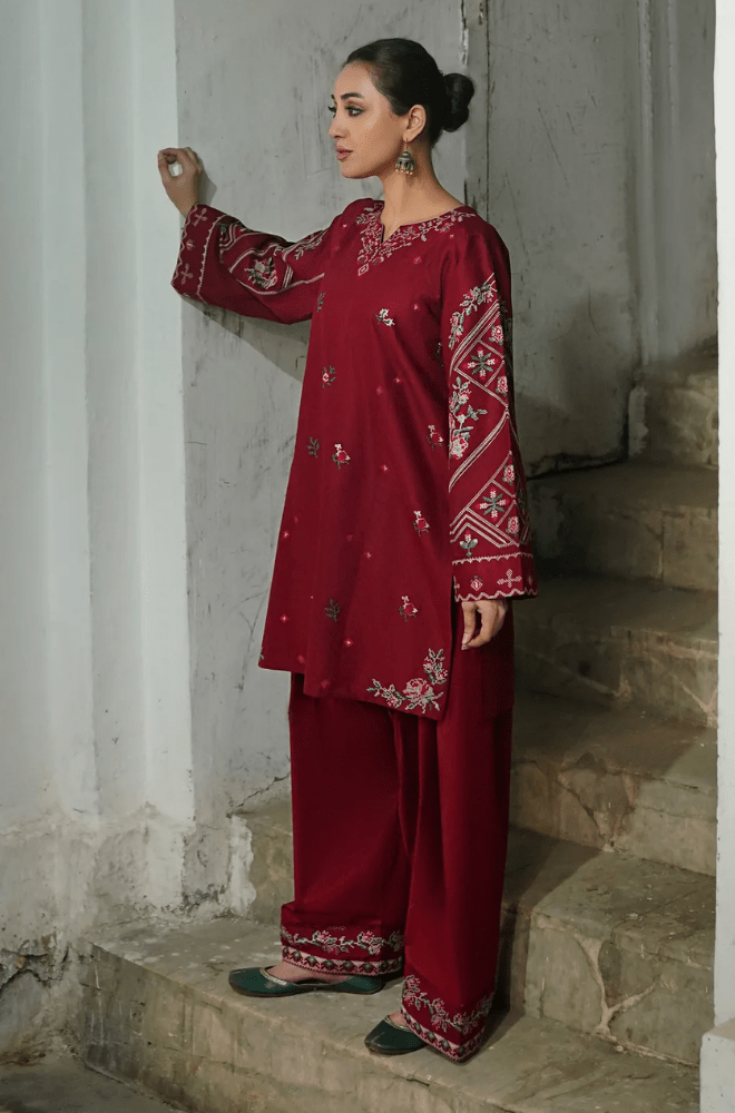 Summer 2PC Lawn Embroidered Suit - BFB0278 - | BlueFery