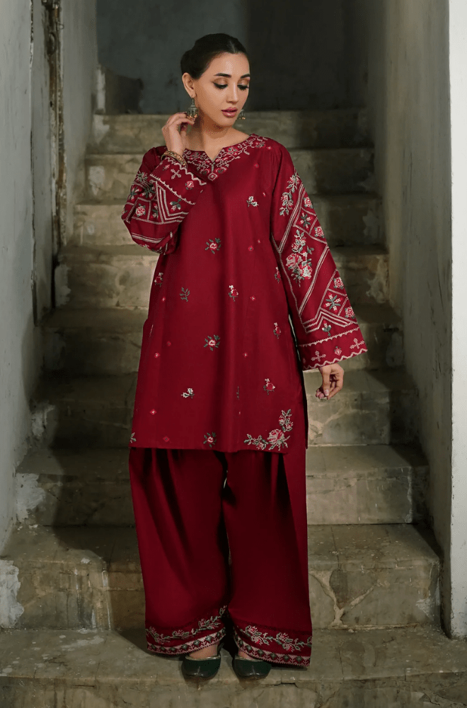 Summer 2PC Lawn Embroidered Suit - BFB0278 - | BlueFery