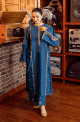 Summer 2PC Lawn Embroidered Suit - BFB0610 - | BlueFery