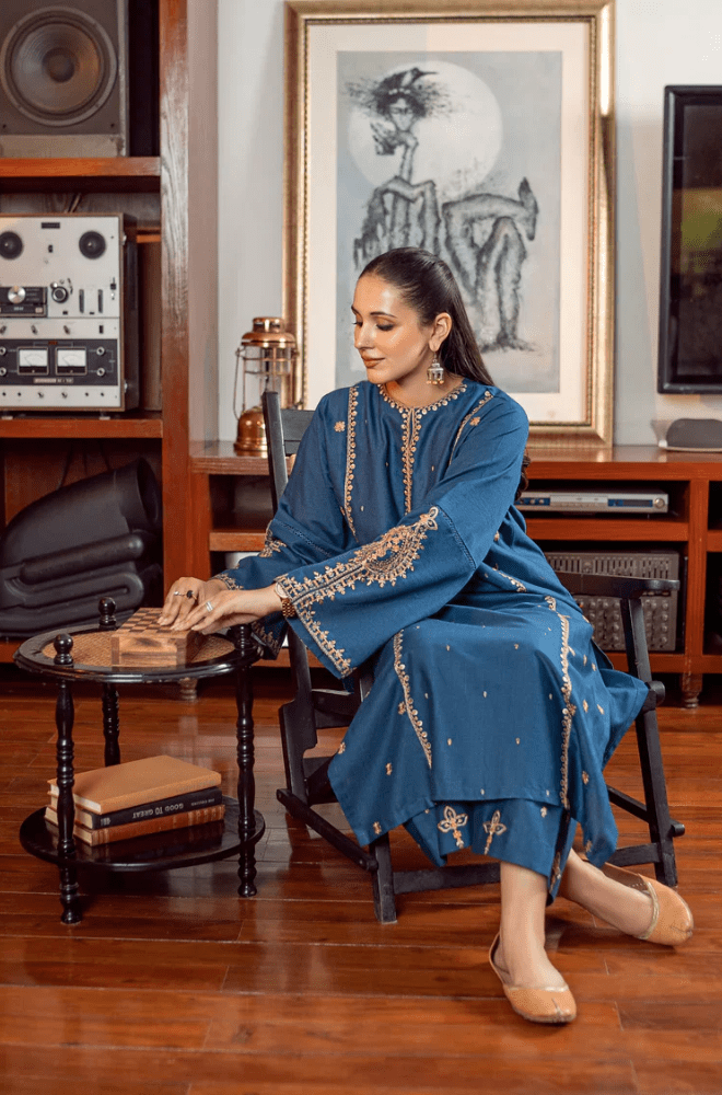 Summer 2PC Lawn Embroidered Suit - BFB0610 - | BlueFery
