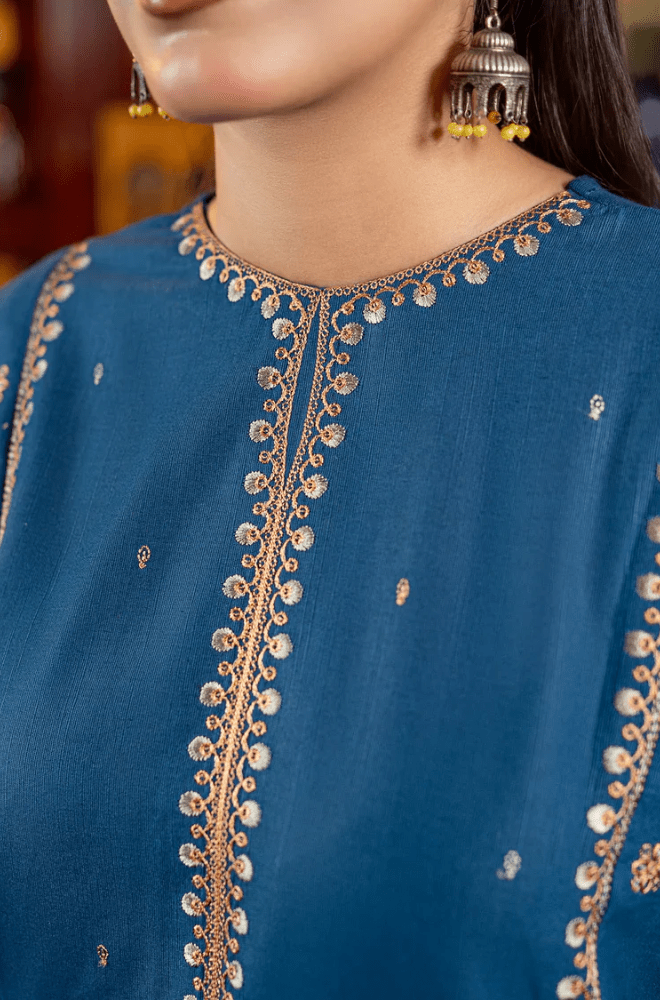 Summer 2PC Lawn Embroidered Suit - BFB0610 - | BlueFery