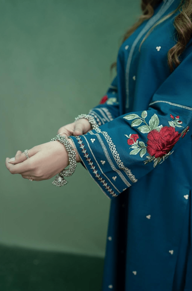Summer 2PC Lawn Embroidered Suit - BFB0612 - | BlueFery