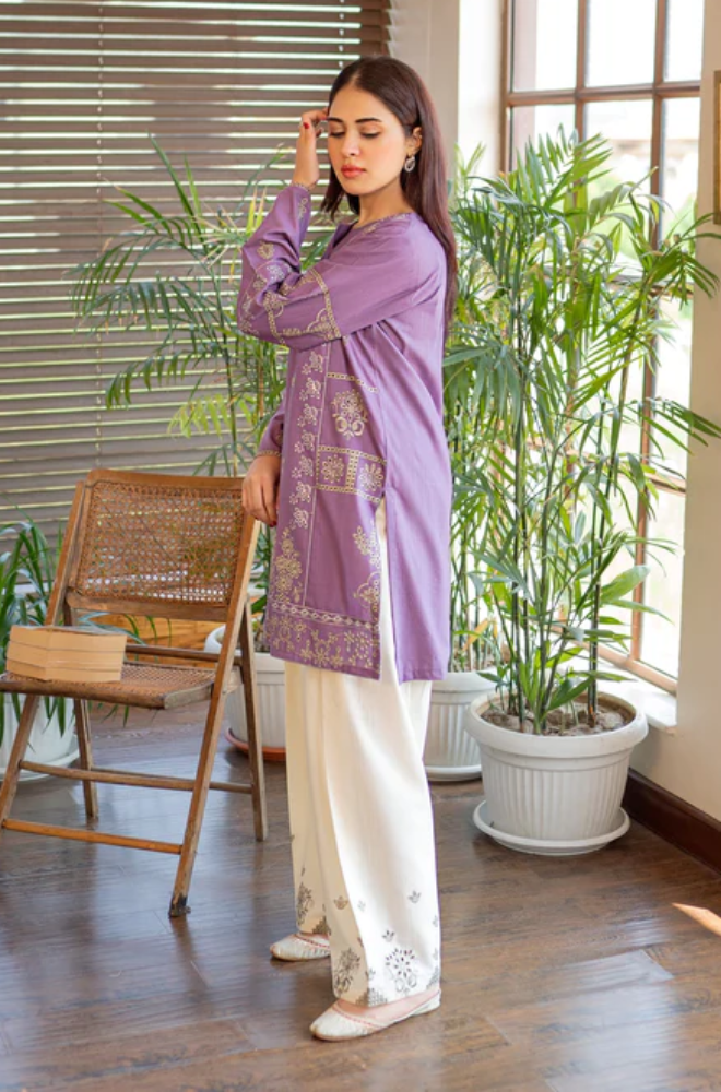 Summer 2PC Lawn Embroidered Suit - BFB0654 - | BlueFery
