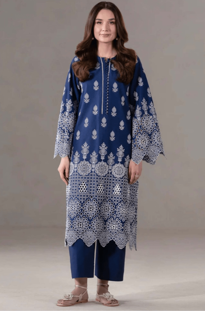 Summer 2PC Lawn Embroidered Suit - BFB0677 - New Arrivals | BlueFery