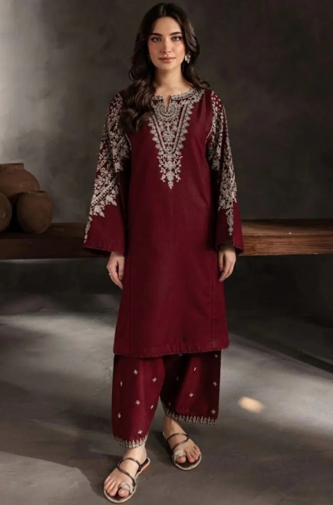 Summer 2PC Lawn Embroidered Suit - BFB0690 - New Arrivals | BlueFery