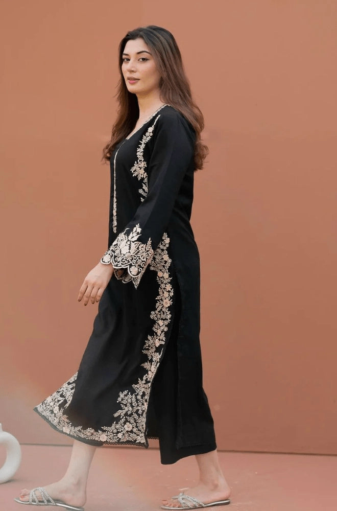 SHANZAY - 2PC Lawn Embroidered Shirt and Trouser - BFS00250