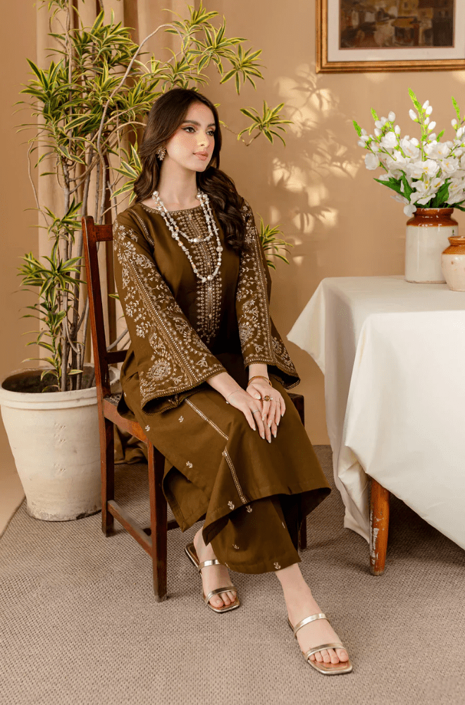 Summer 2PC Lawn Embroidered Suit - BFSIN194 - | BlueFery