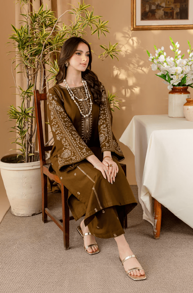 Summer 2PC Lawn Embroidered Suit - BFSIN194 - | BlueFery