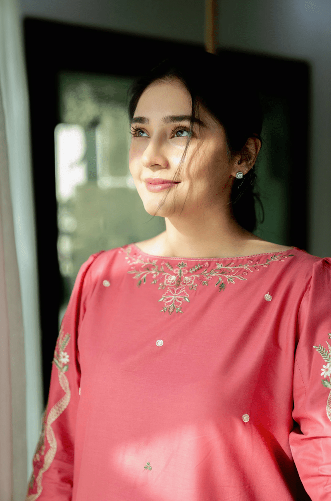 Summer 2PC Lawn Embroidered Suit - BFU01340 - | BlueFery