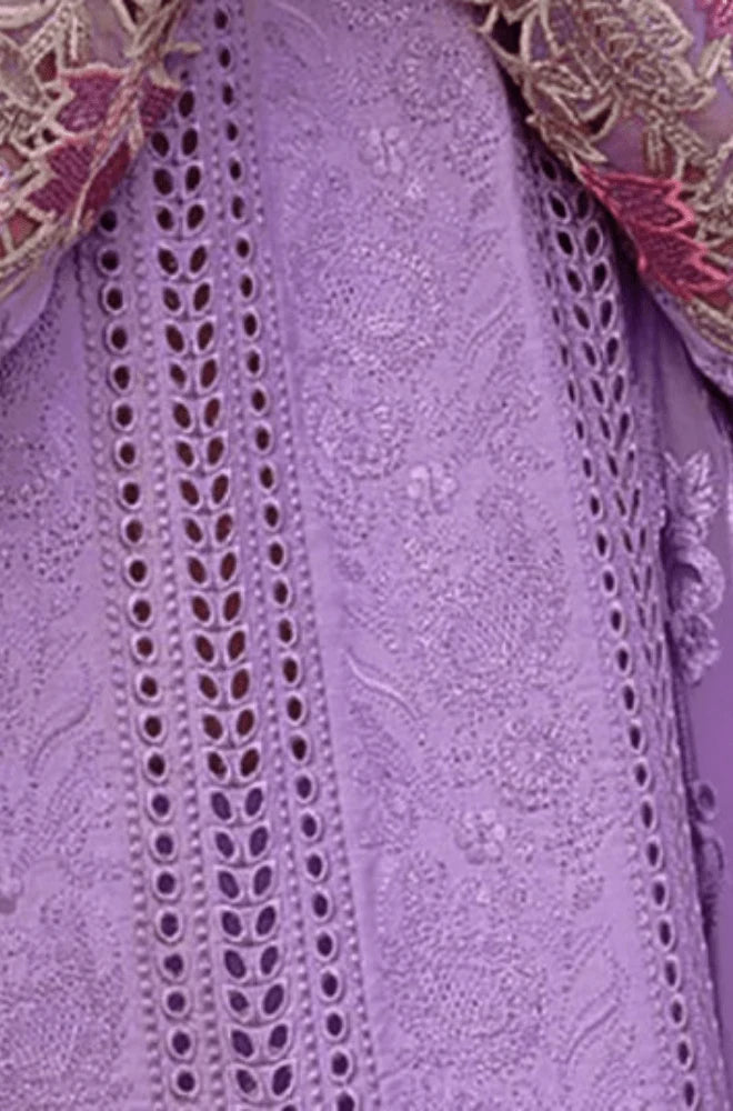 IMROZIA - 3PC Lawn Chikankari Embroidered Shirt with Chiffon Embroidered Dupatta and Trouser- BFB0667