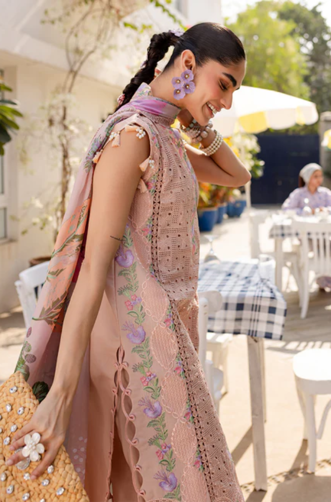 Summer 3PC Chikankri Lawn Embroidered Suit - BFB0648 - | BlueFery